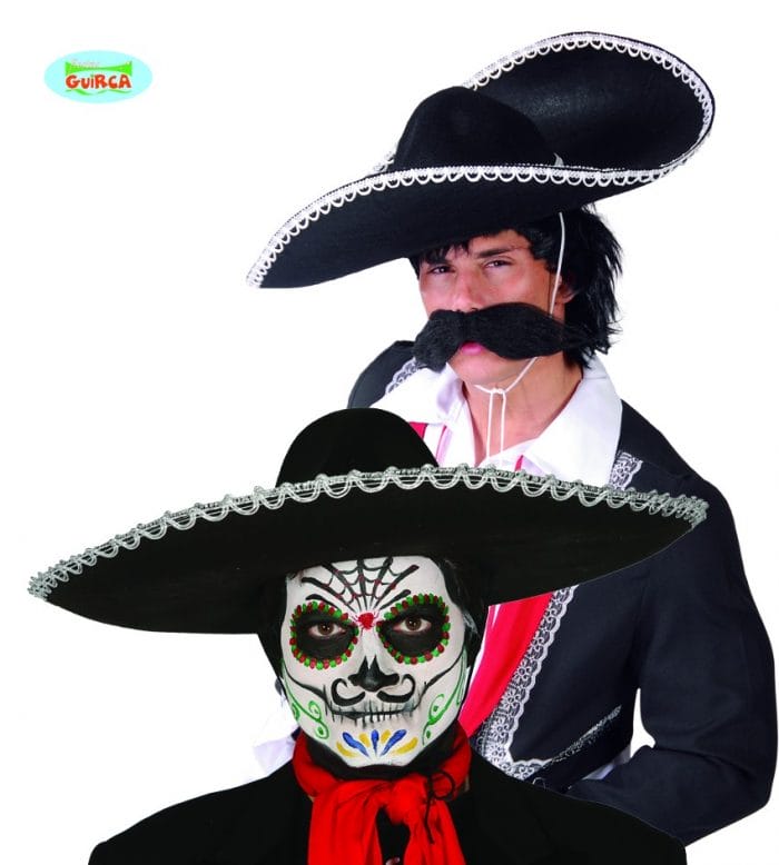 Sombrero mexicain noir adulte