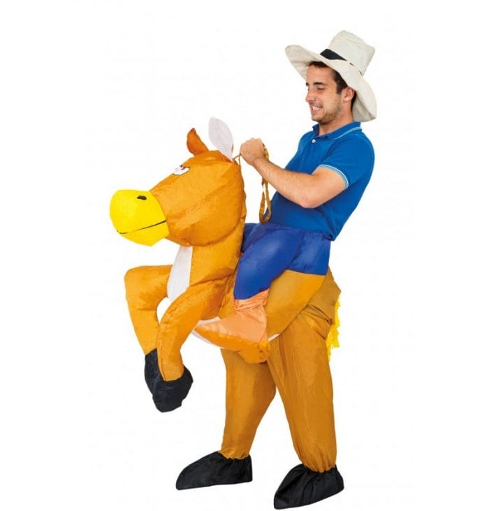 cow boy gonflable costume air cavalier western
