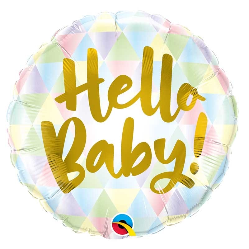 Ballon Hello Baby multicolore 46 cm