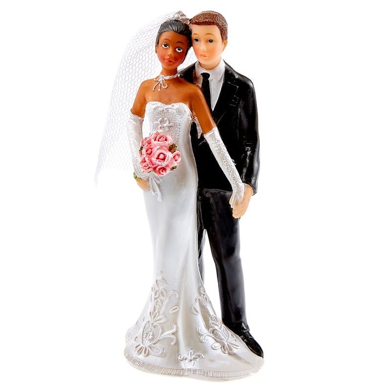 Figurine mariage couple de mariés mixte HB/FN