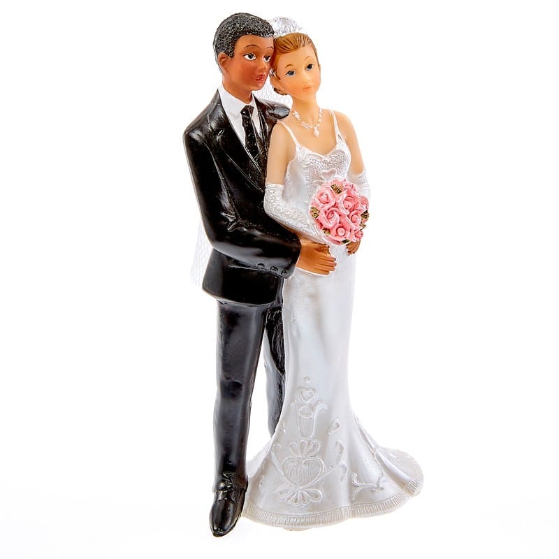 Figurine mariage couple de mariés mixte HN/FB