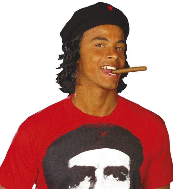 Béret Che Guevara avec cheveux adulte