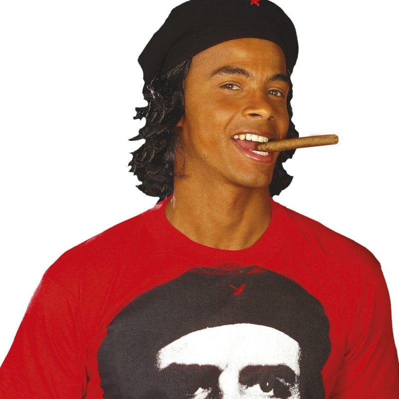 Béret Che Guevara avec cheveux adulte
