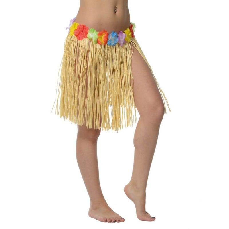 Jupe hawaïennes en raphia de 40 cm