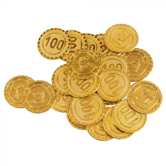 Set de 24 pièces de monnaie pirate