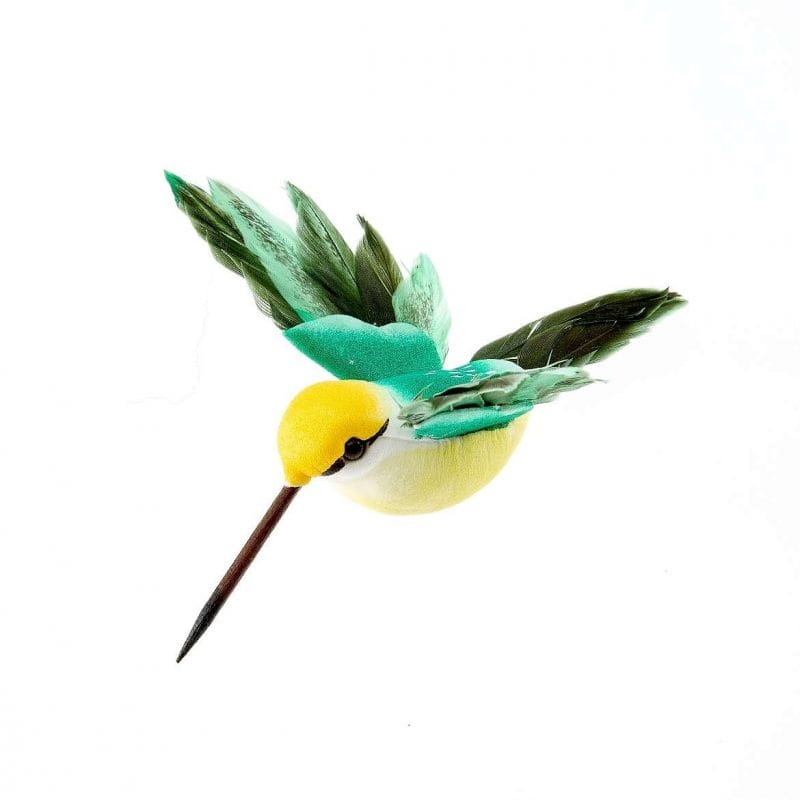 Colibri vert et jaune 11cm