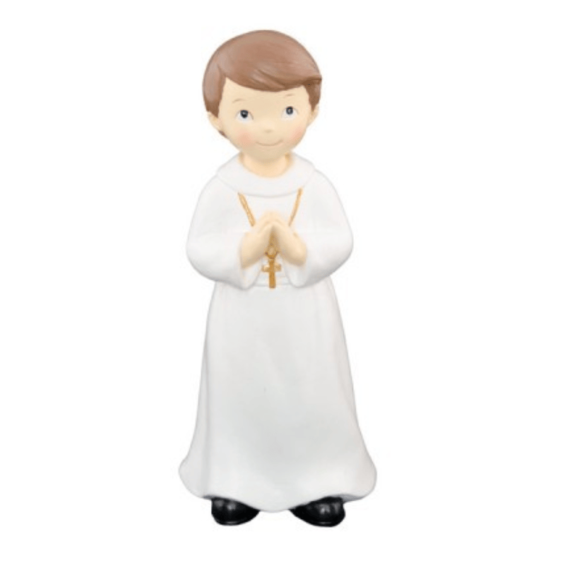 Figurine communion garçon prière