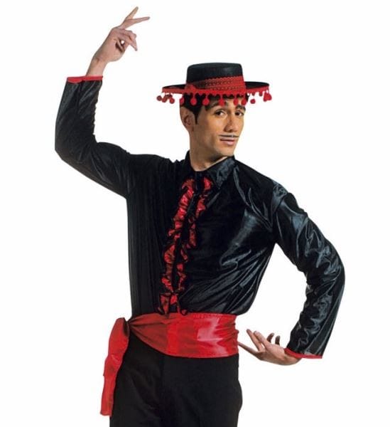 Chemise flamenco et ceinture homme