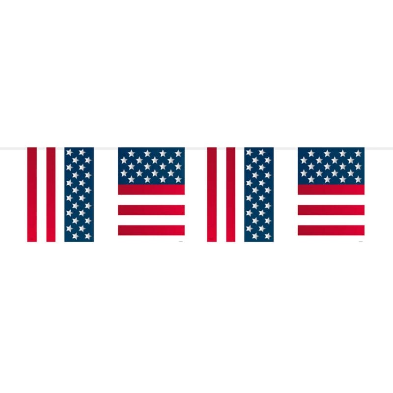 Guirlande de drapeaux USA 10 M