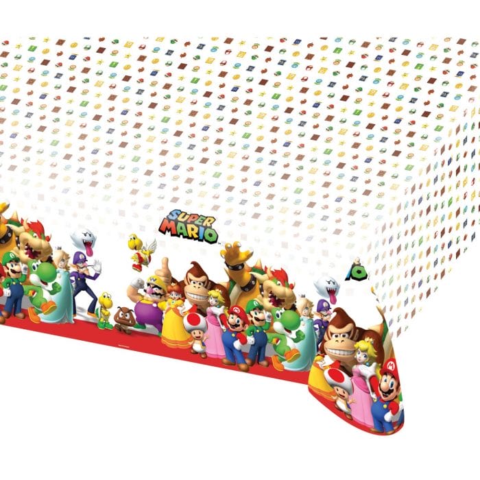 Nappe anniversaire Super-Mario 180x120
