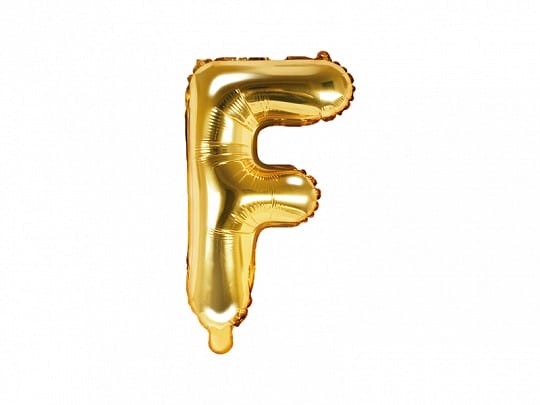 Ballon lettre 35cm métallique doré - Viva la fiesta