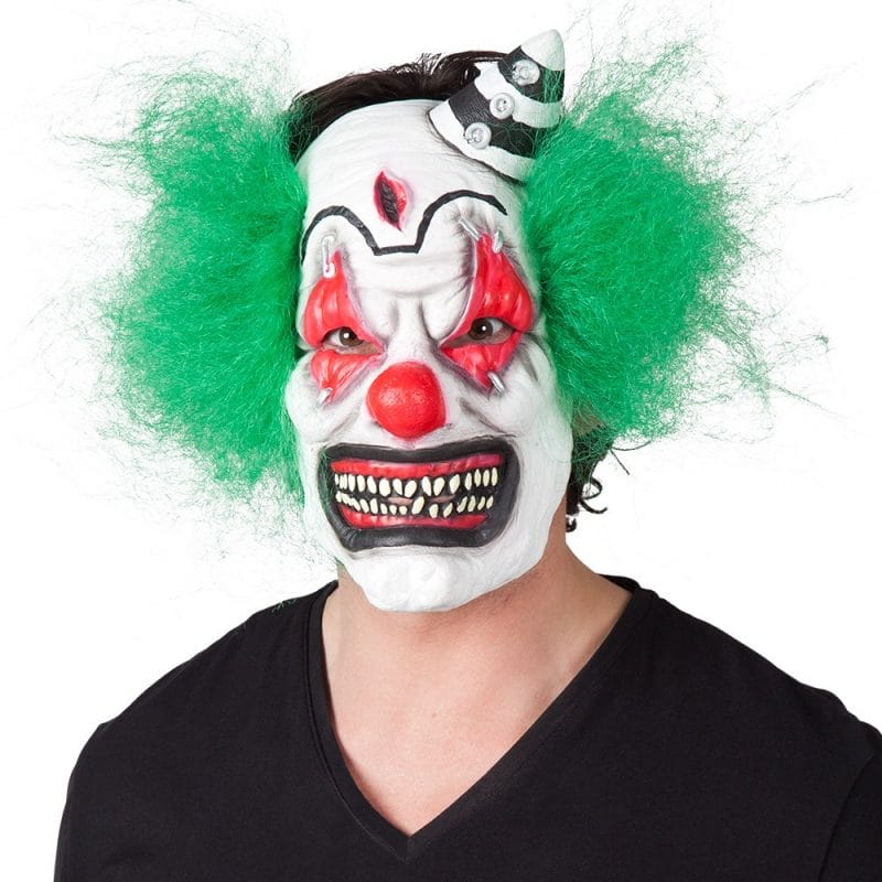 Masque latex clown d'horreur