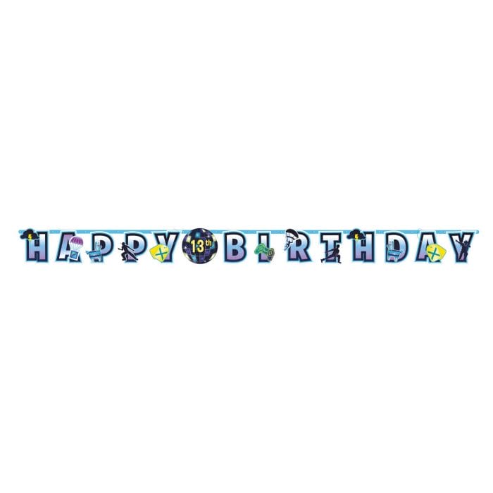 Guirlande Fortnite Happy Birthday 3.2 mètres