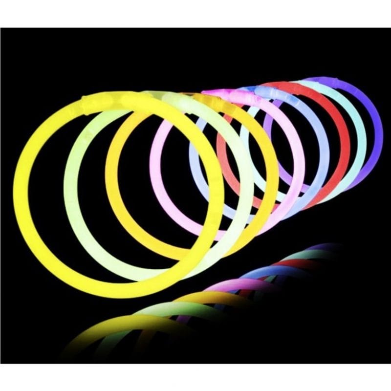 Tube de 15 bracelets glow 5mm x 200 mm