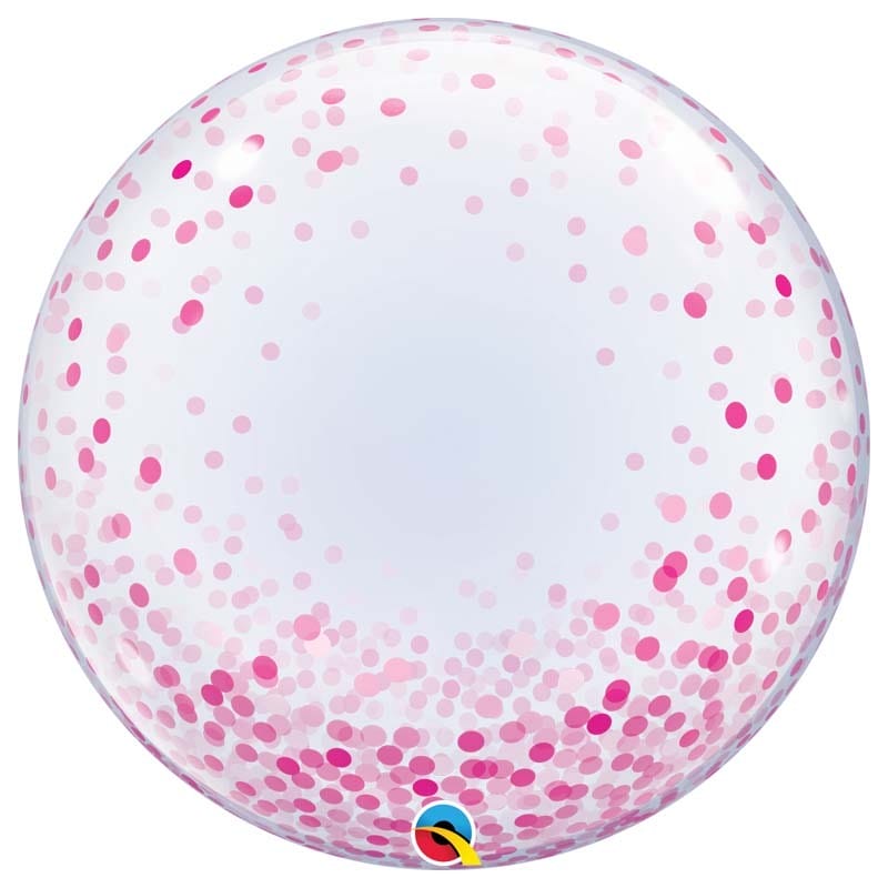 Ballon bulle confettis 61 cm