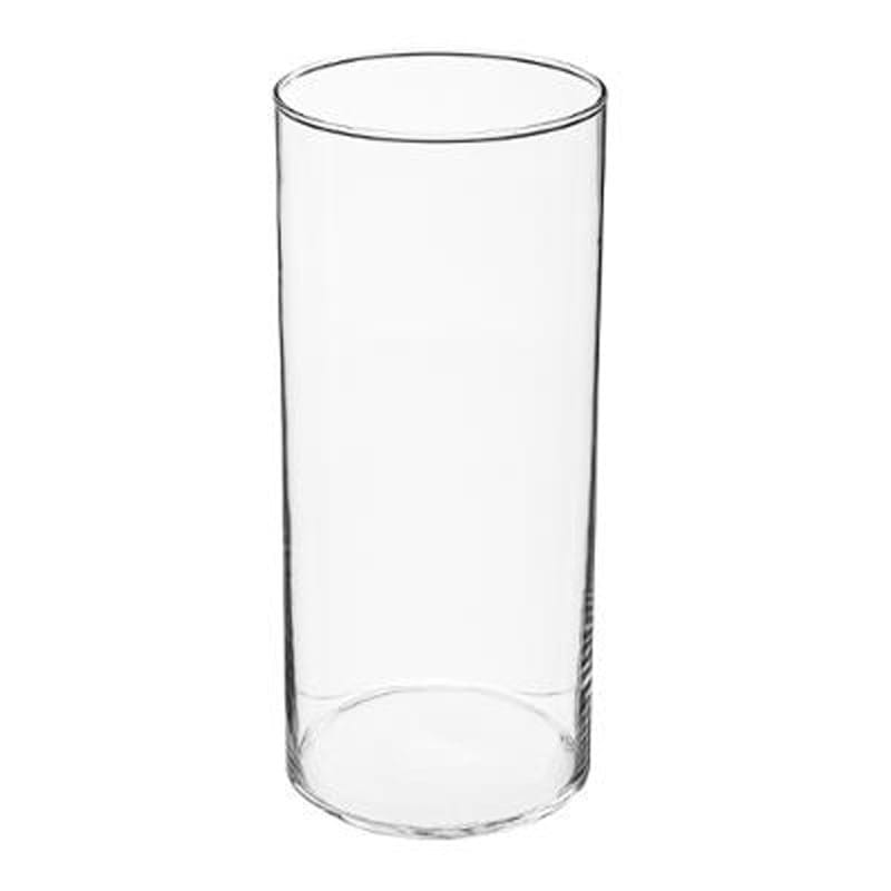Location vase cylindrique en verre 30cm