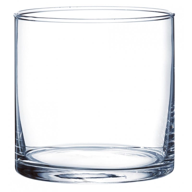Location vase cylindrique en verre 10cm