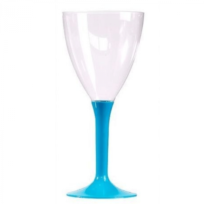 verres a vin reutilisables bleu