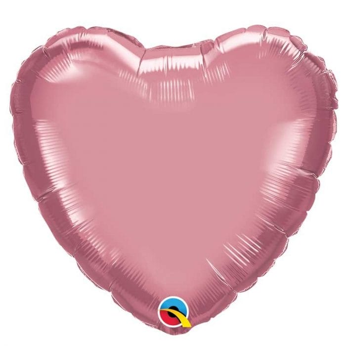 Box ballon cœur brillant gonflé à l'hélium