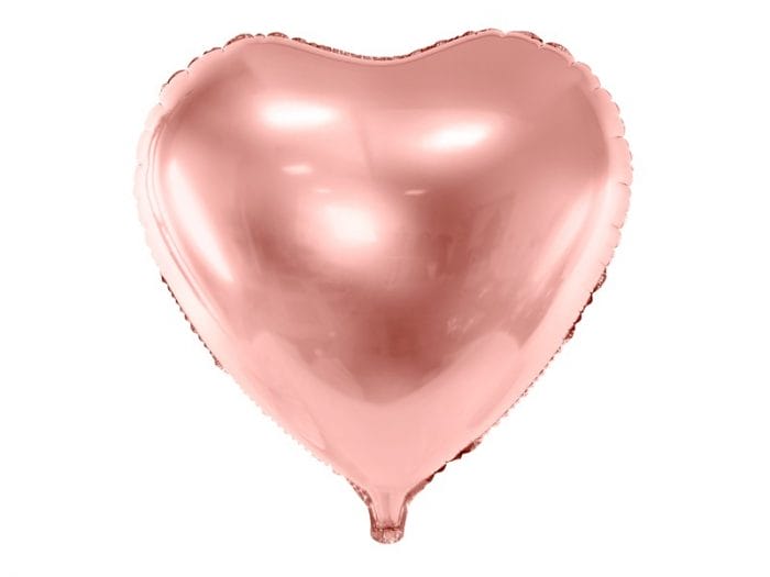 Box ballon cœur brillant gonflé à l'hélium