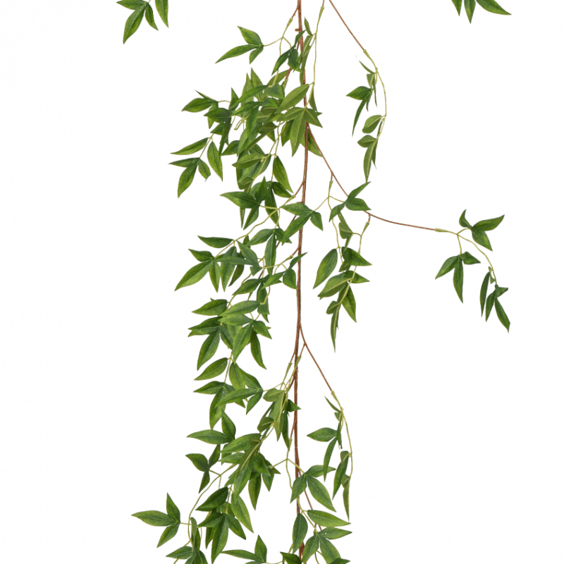 Guirlande plante de feuille de bambou sacret verte artificiel 1.7m