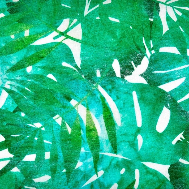 Chemin de table feuilles tropicales 30 cm x 5m
