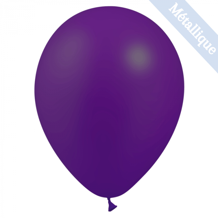 ballon metallise violet