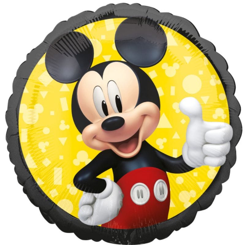 Ballon Mickey Mouse rond en aluminium