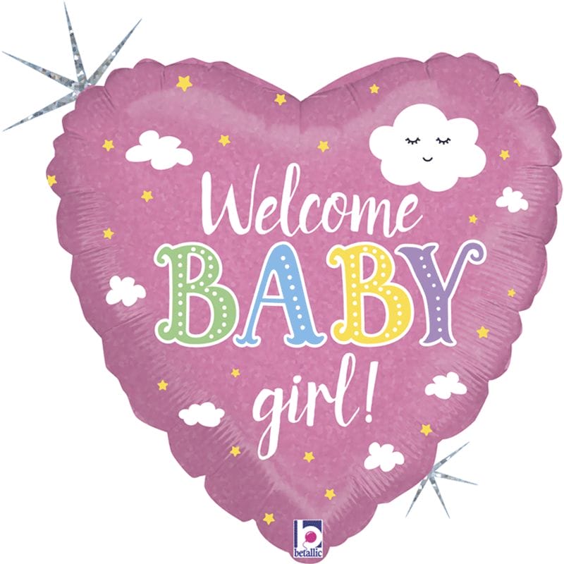 Ballon coeur welcome baby