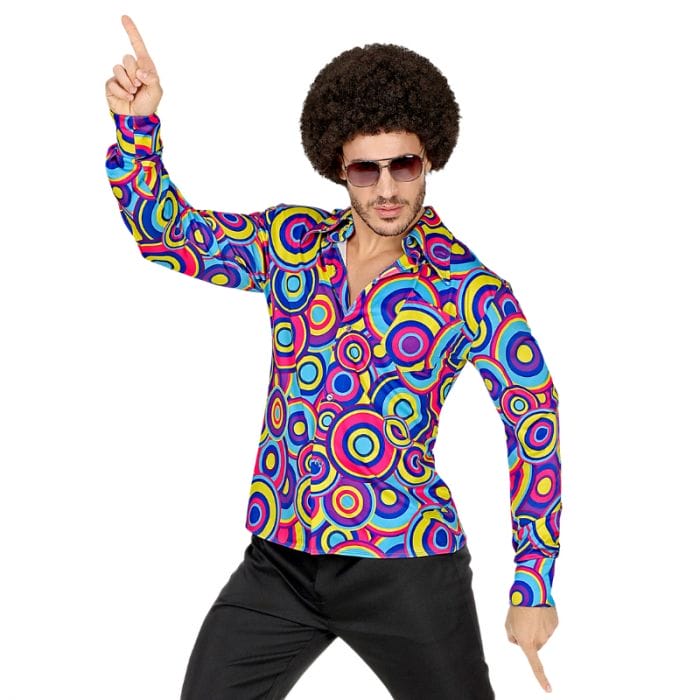 chemise de hippie multicolore