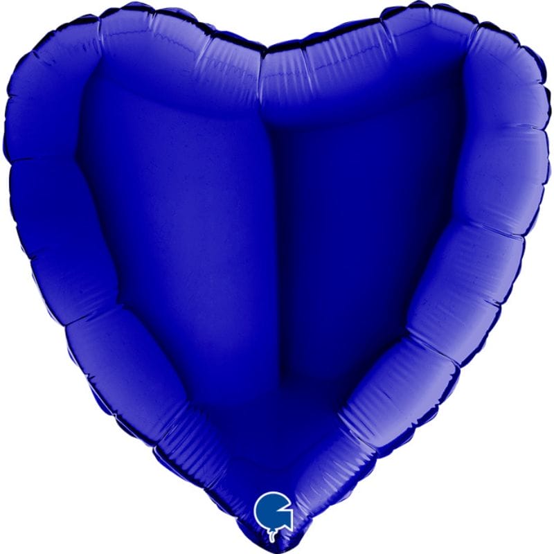 ballon coeur bleu
