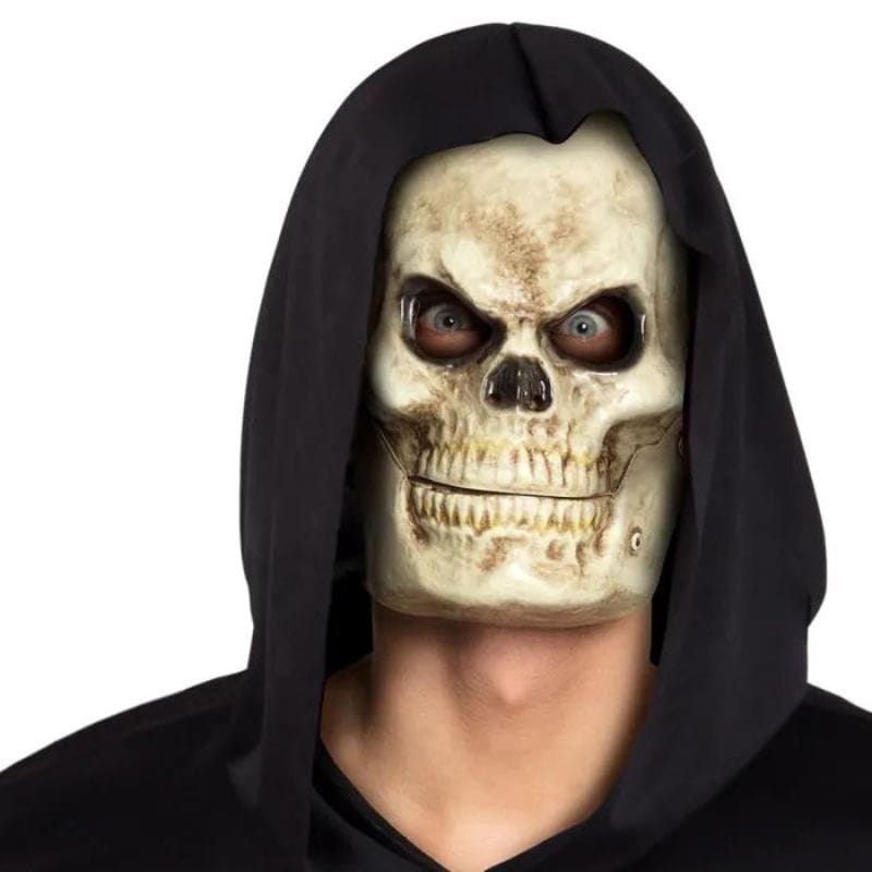 masque squelette avec une bouche amovible