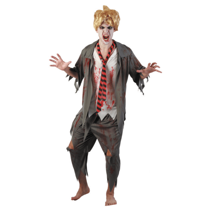 Costume d'étudiant zombie