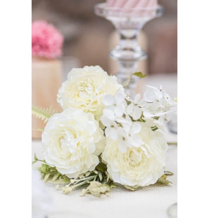 bouquet 3 renoncules blanc 32cm 1 1