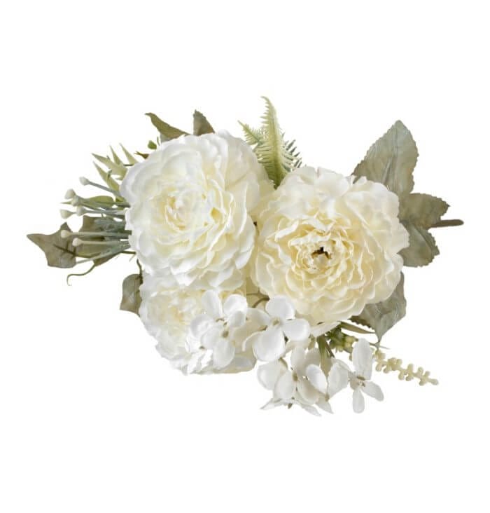 bouquet 3 renoncules blanc